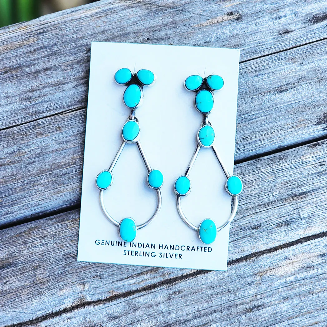 " Elaina "  Kingman Turquoise Tear Drops