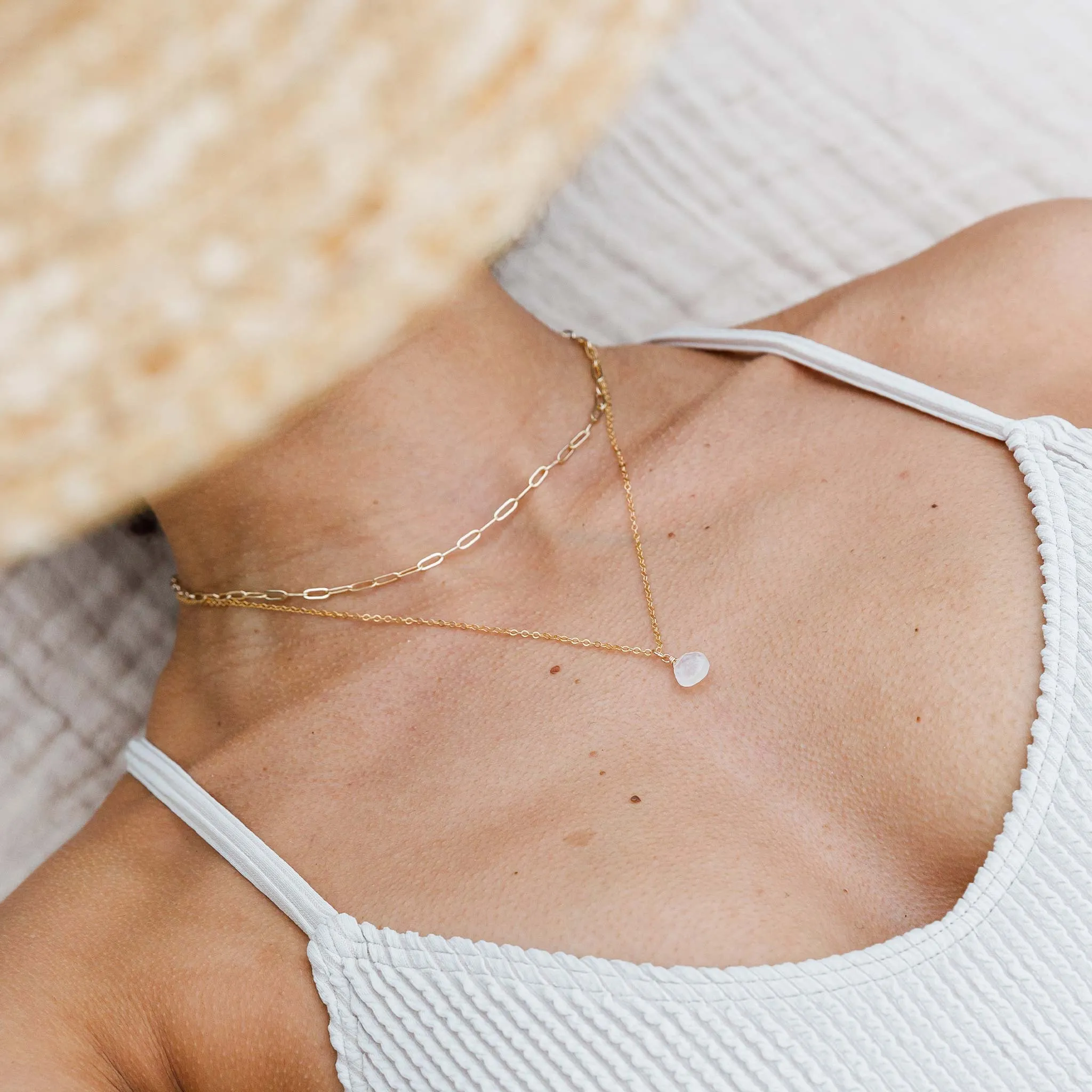 Rainbow Moonstone Pendant Necklace