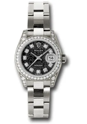 Rolex White Gold Lady-Datejust 26mm - 42 Diamond Bezel -  Jubilee Diamond Dial  - Oyster Bracelet - 179159 bkjdo