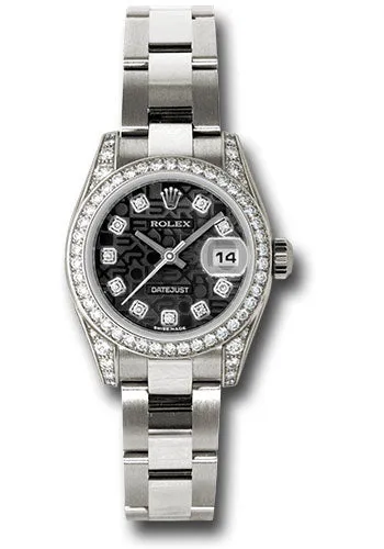 Rolex White Gold Lady-Datejust 26mm - 42 Diamond Bezel -  Jubilee Diamond Dial  - Oyster Bracelet - 179159 bkjdo