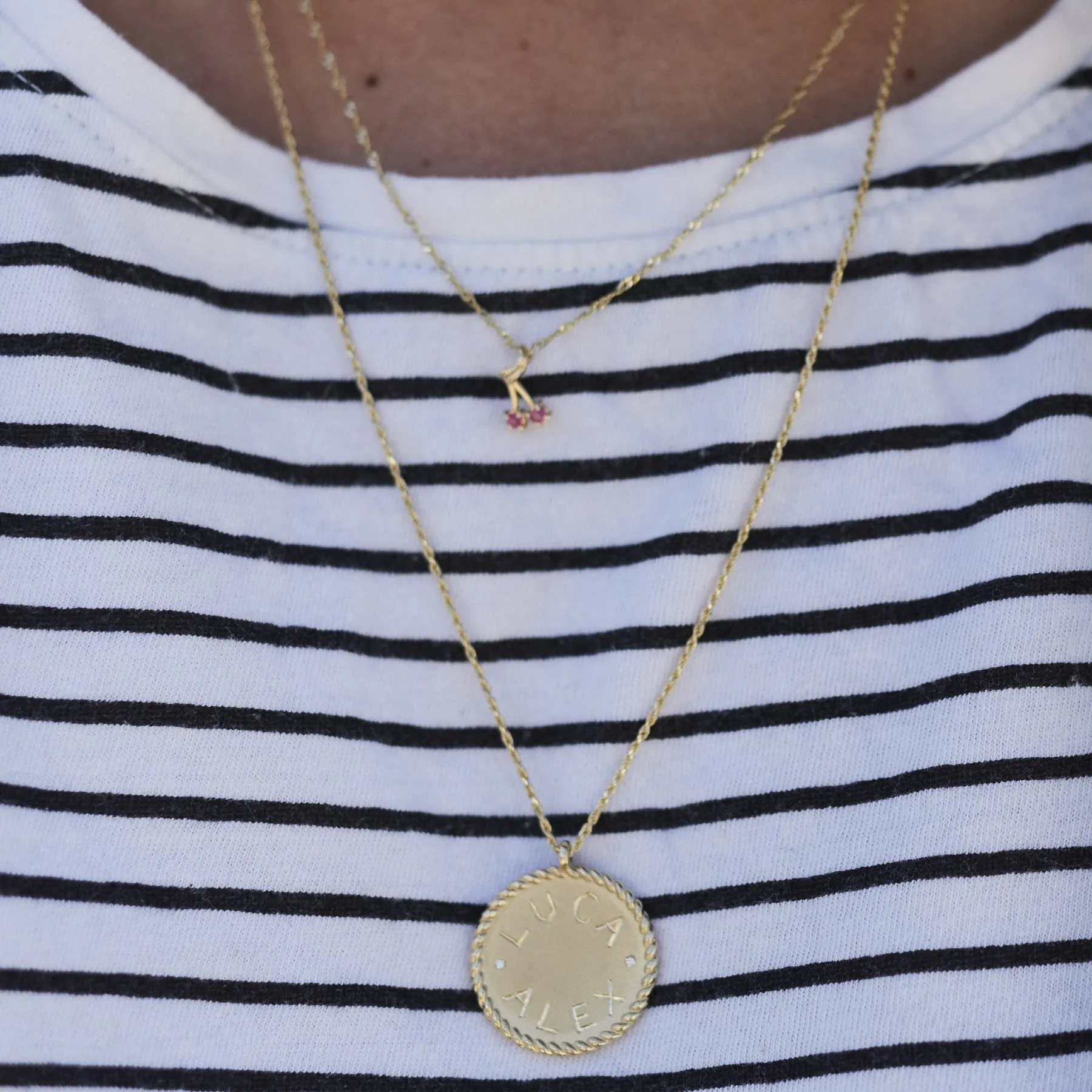 Ruby Cherry Bomb Necklace