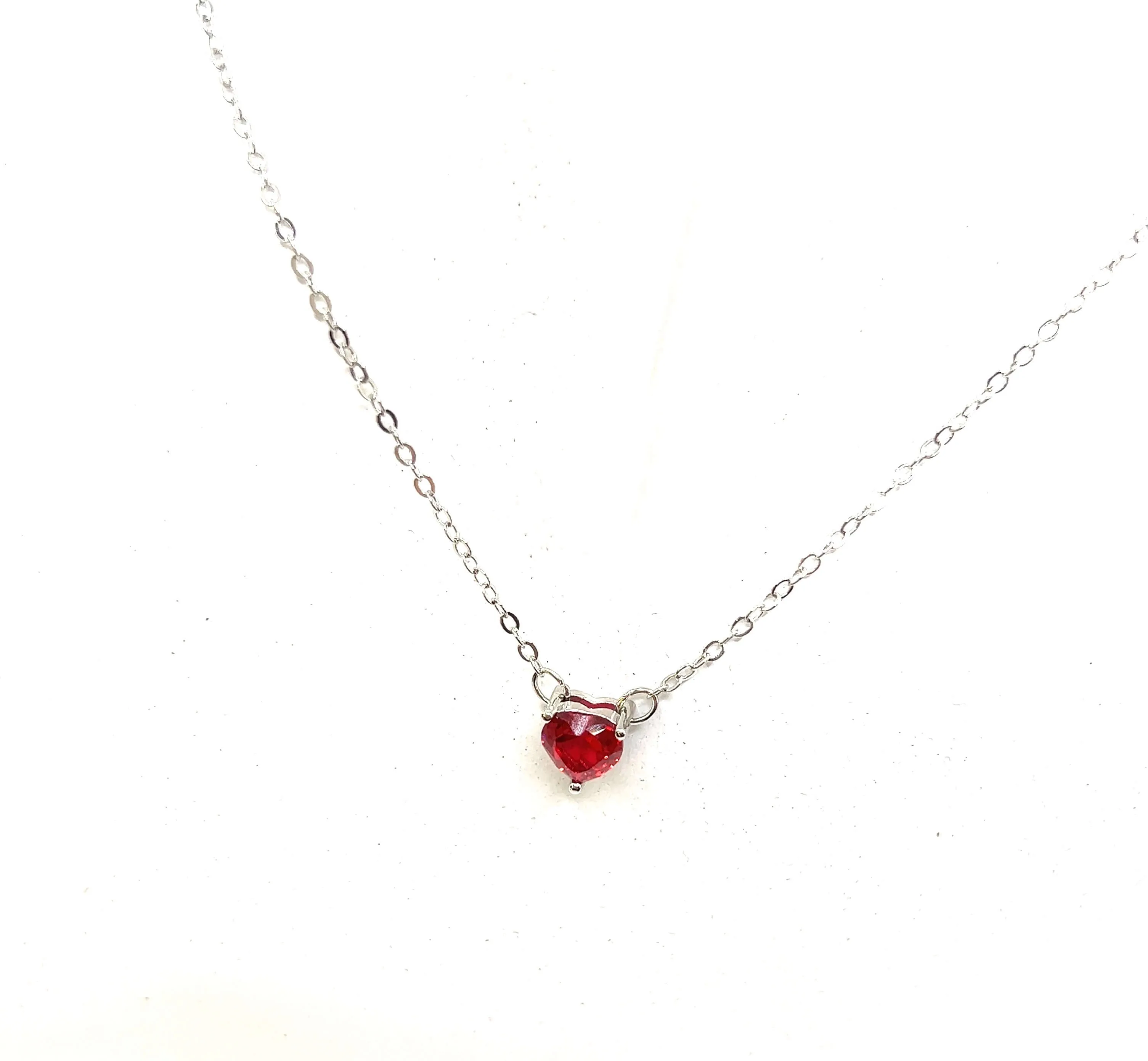 Ruby Love Pendant Necklace