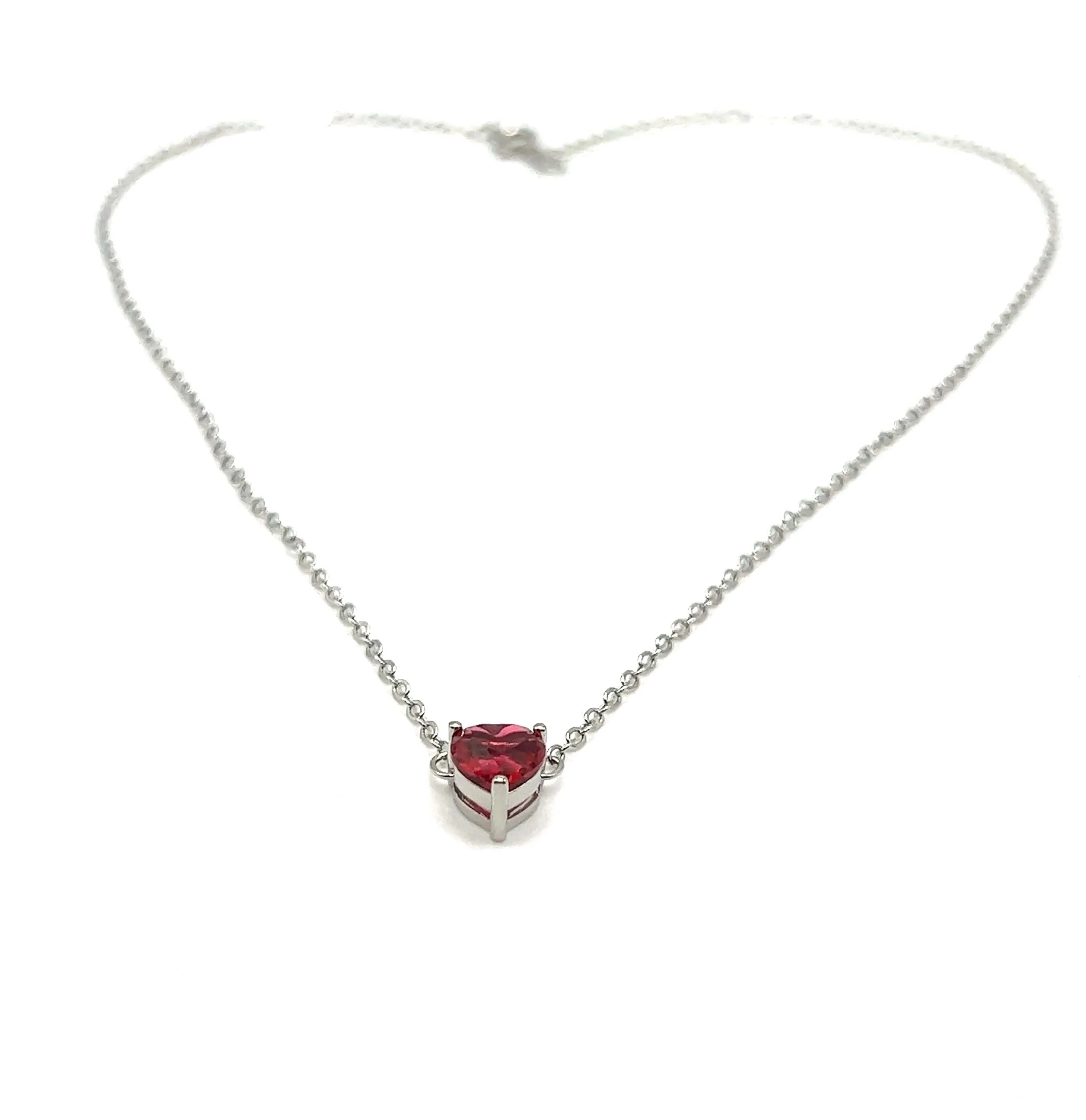 Ruby Love Pendant Necklace