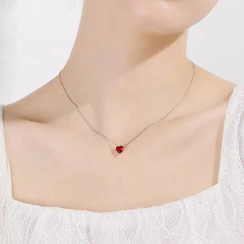 Ruby Love Pendant Necklace