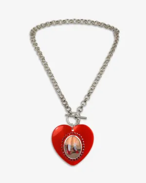 RUBY SLIPPERS FLIP HEART NECKLACE