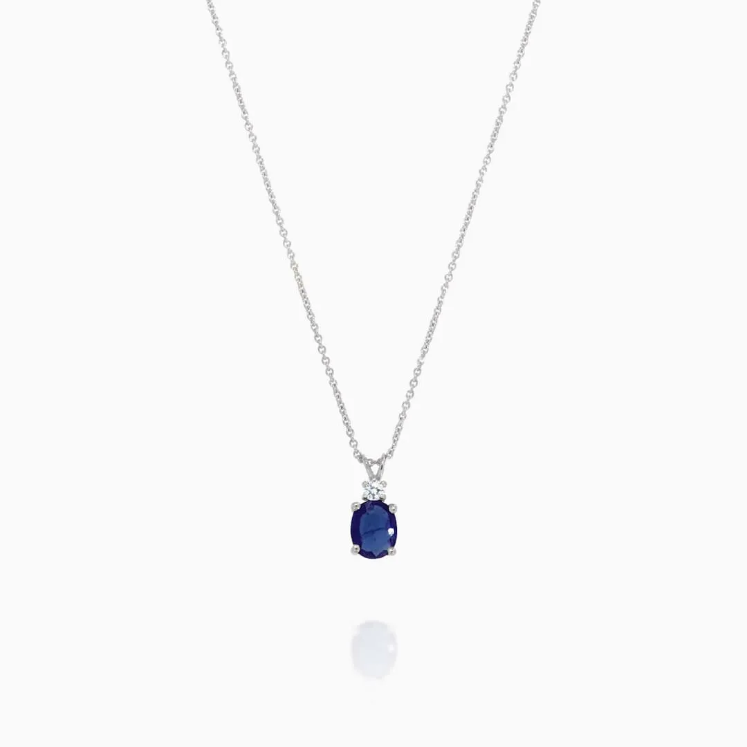 Sapphire and Diamond Pendant