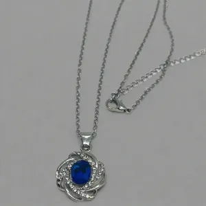 September Birthstone Sapphire Necklace