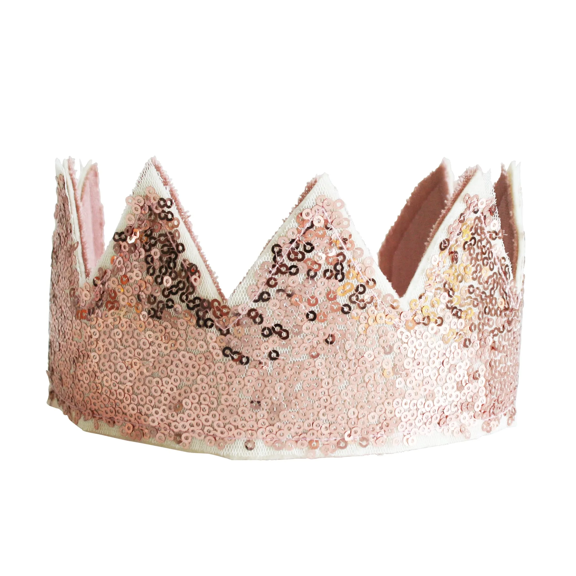 Sequin Sparkle Crown - Rose Gold