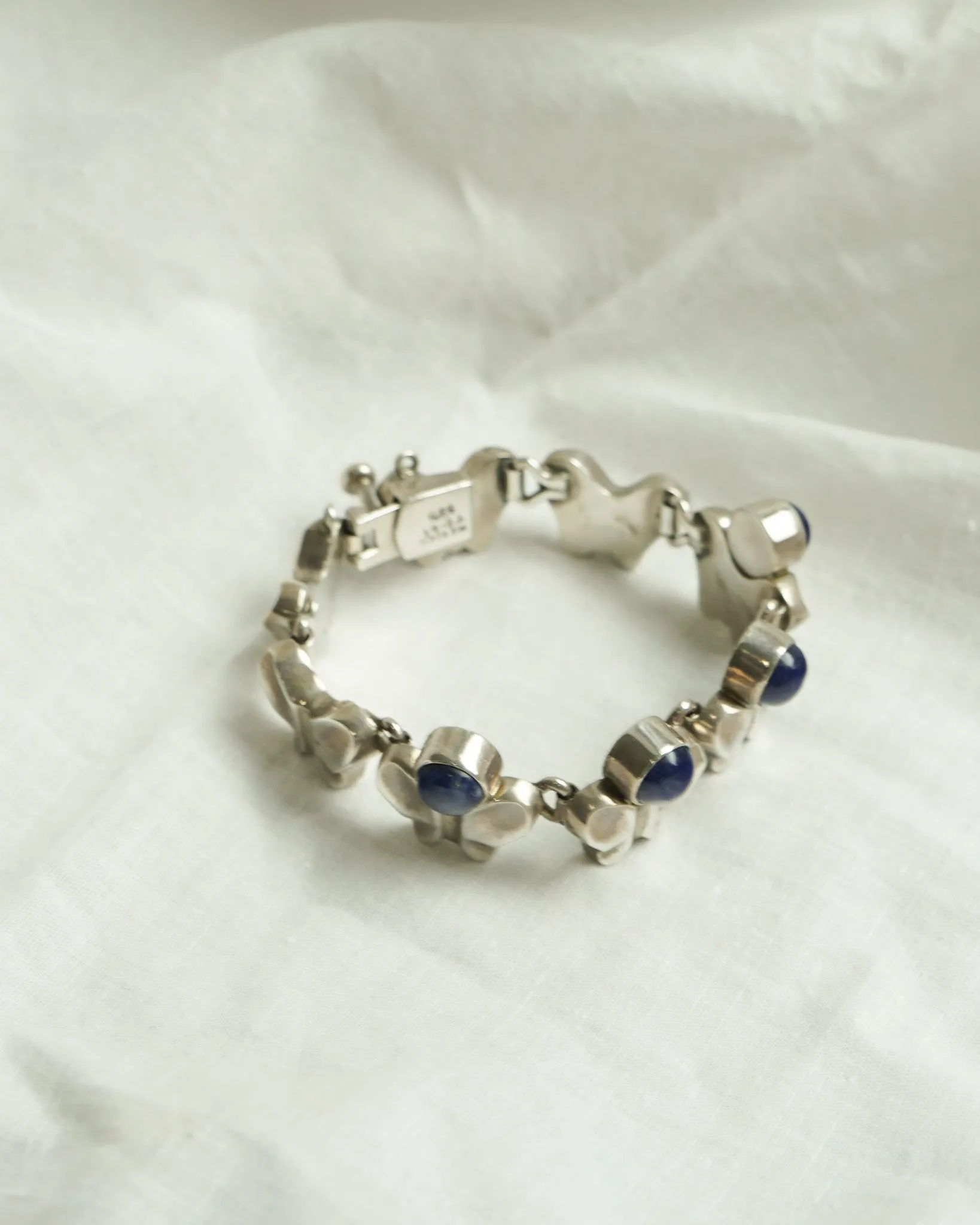 Silver Bracelet w/ Lapis