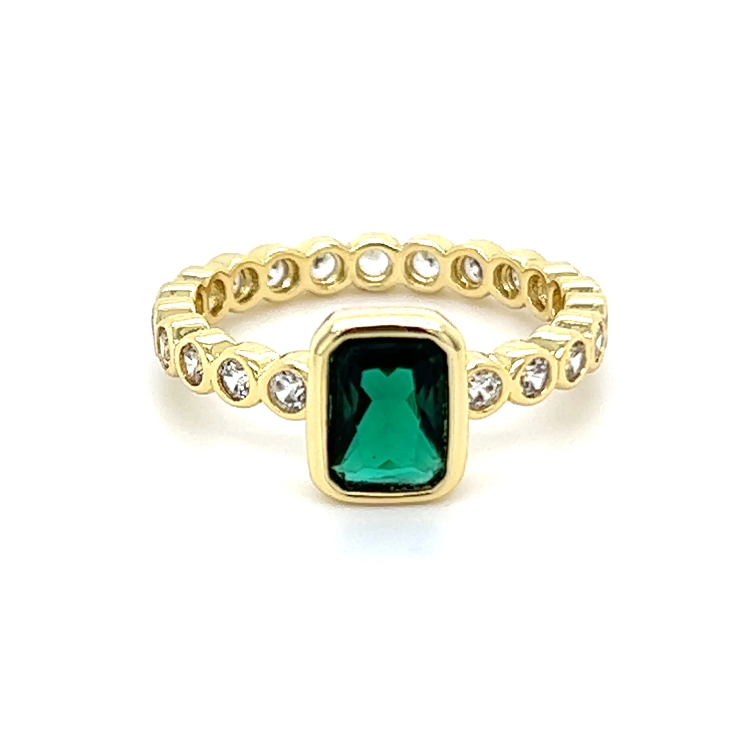 Solitaire CZ Round Band Ring