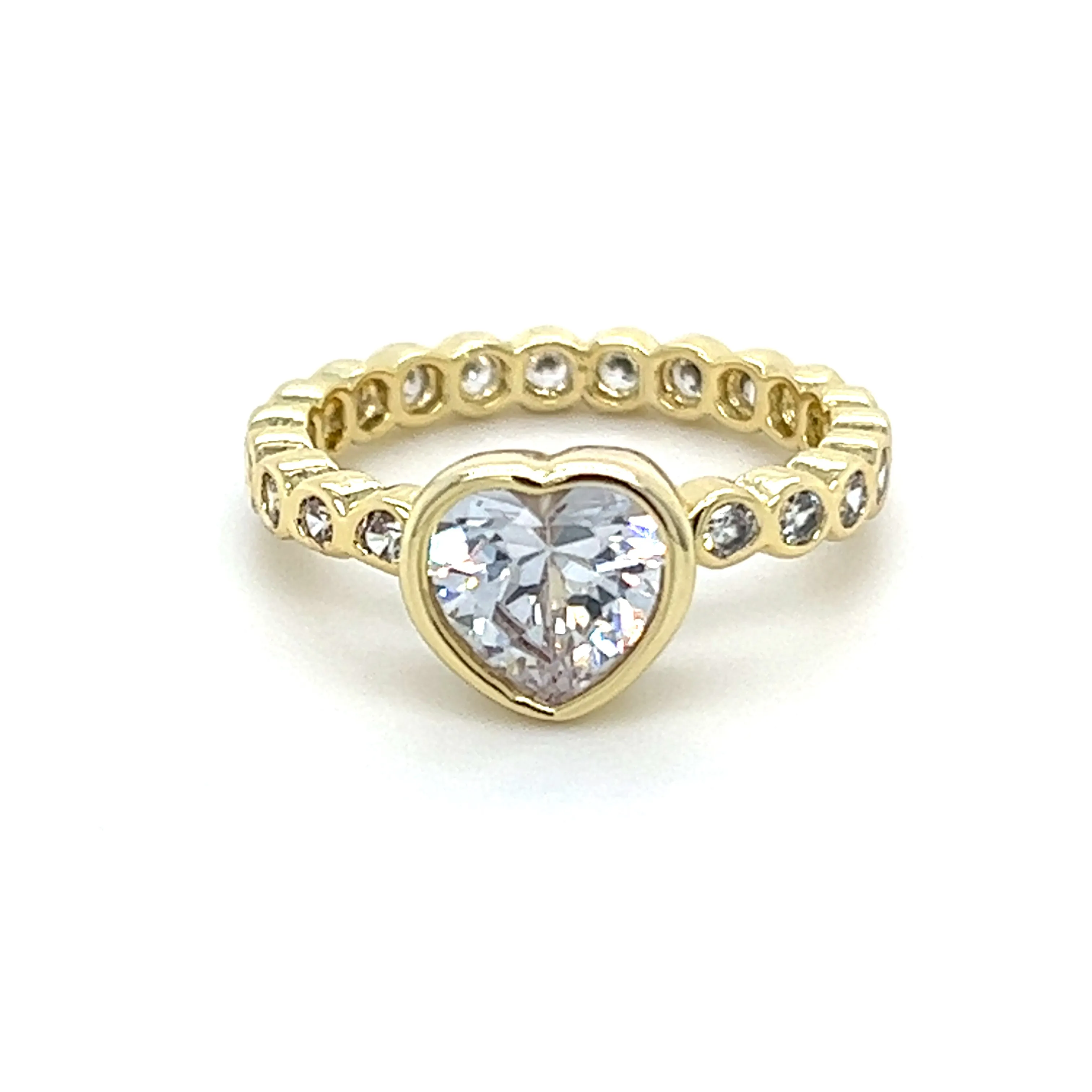 Solitaire CZ Round Band Ring