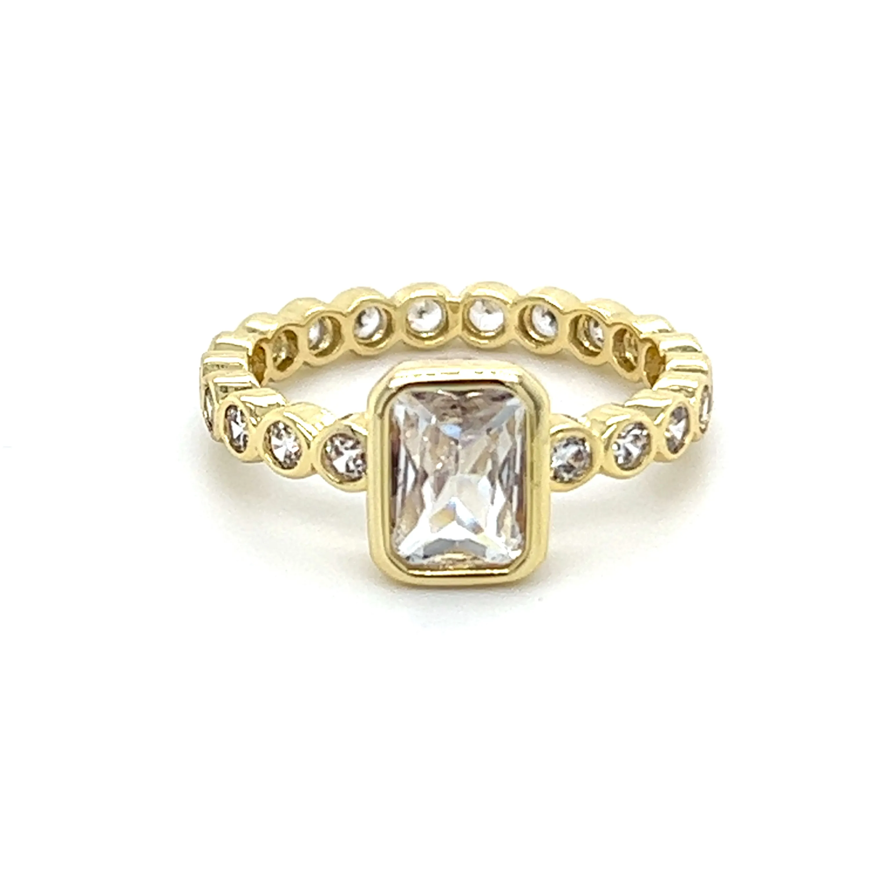 Solitaire CZ Round Band Ring