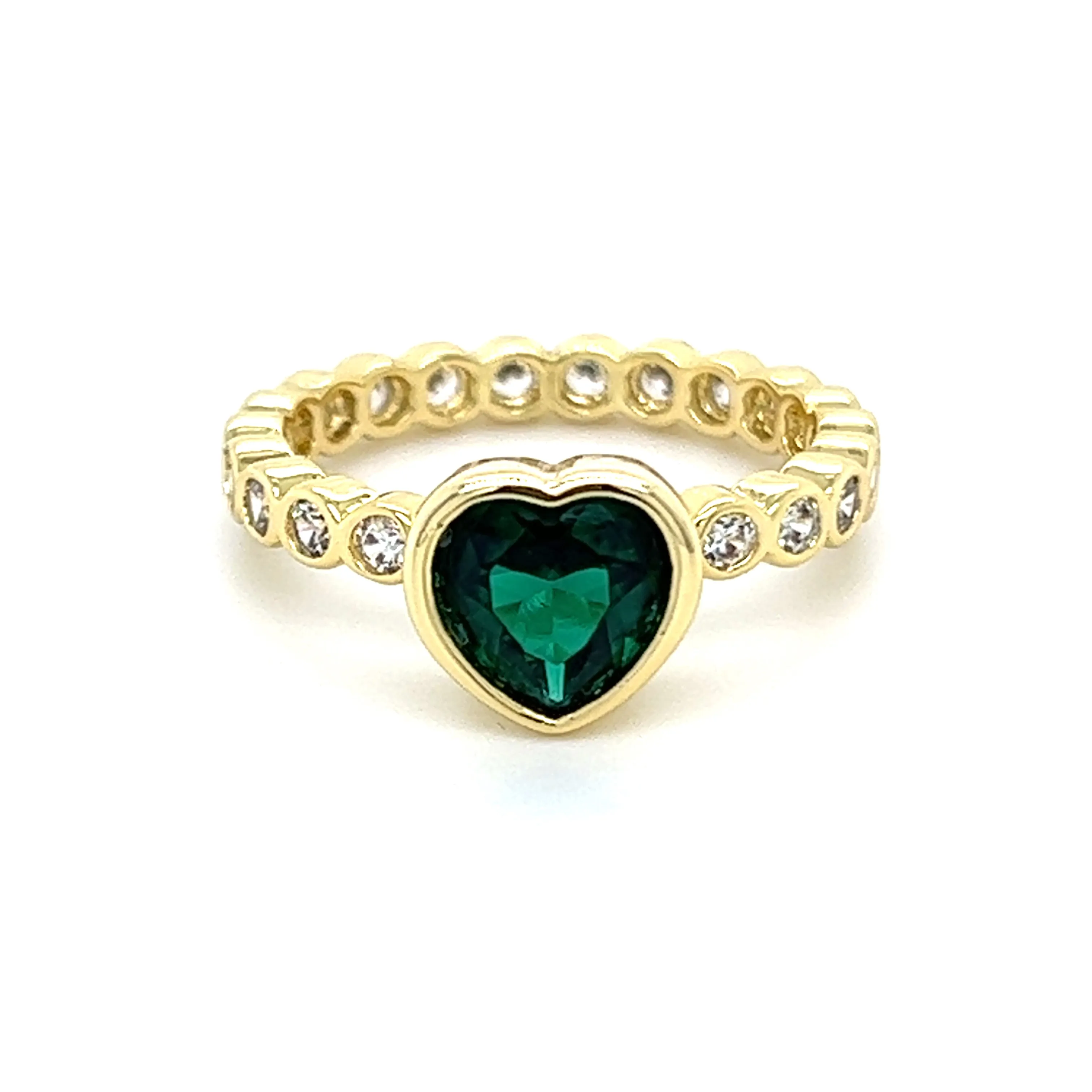 Solitaire CZ Round Band Ring