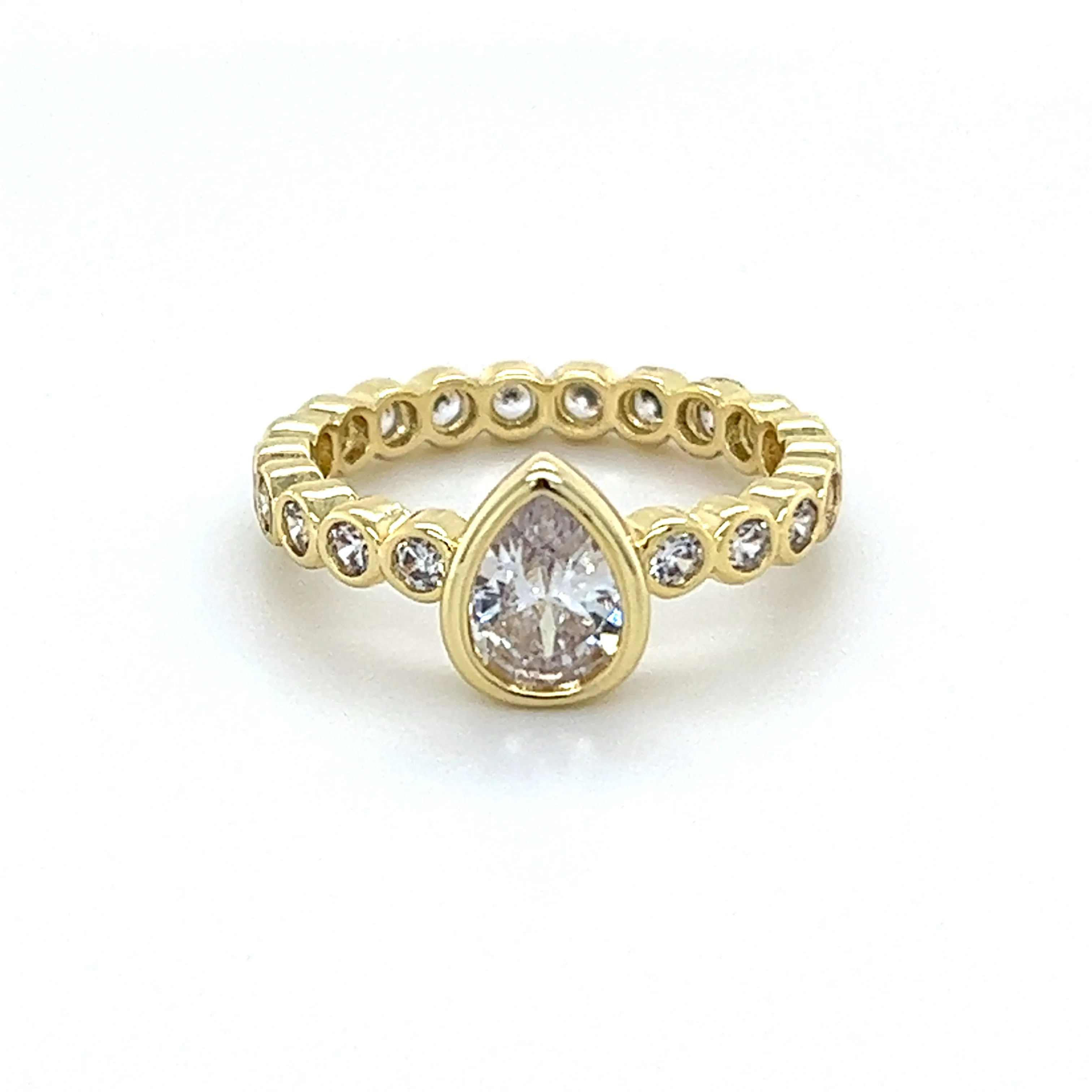 Solitaire CZ Round Band Ring