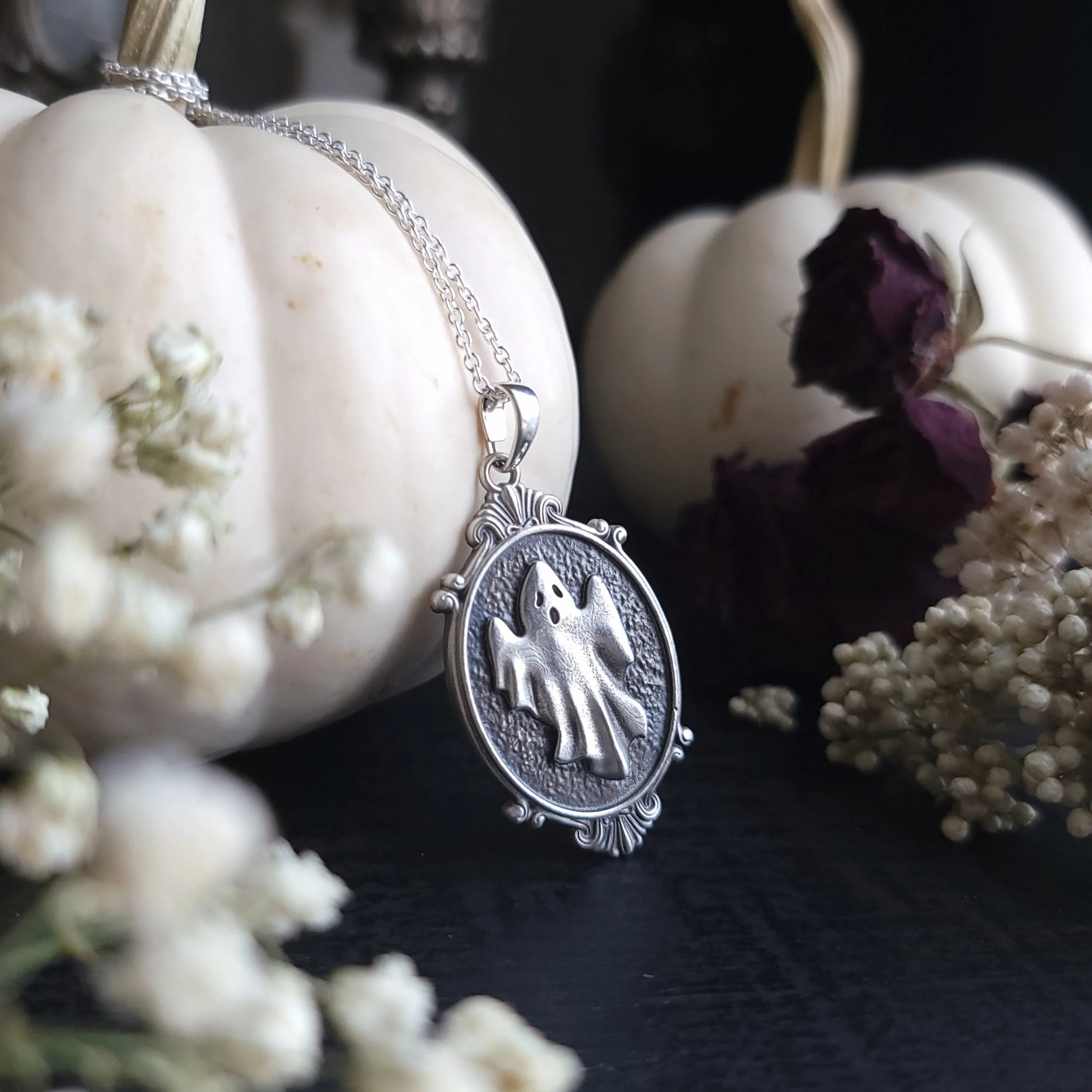 Spectre Ghost Medallion - Sterling Silver