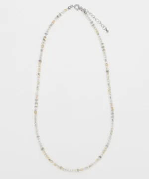 Square Shape Citrine Beads Necklace