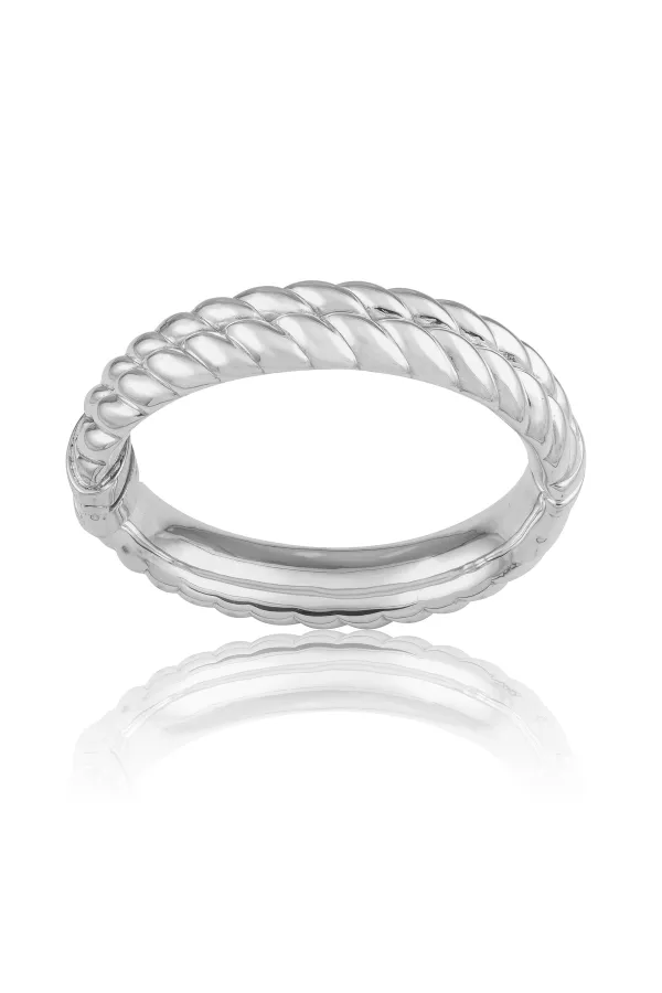 SS24 Twist Hinged Bangle