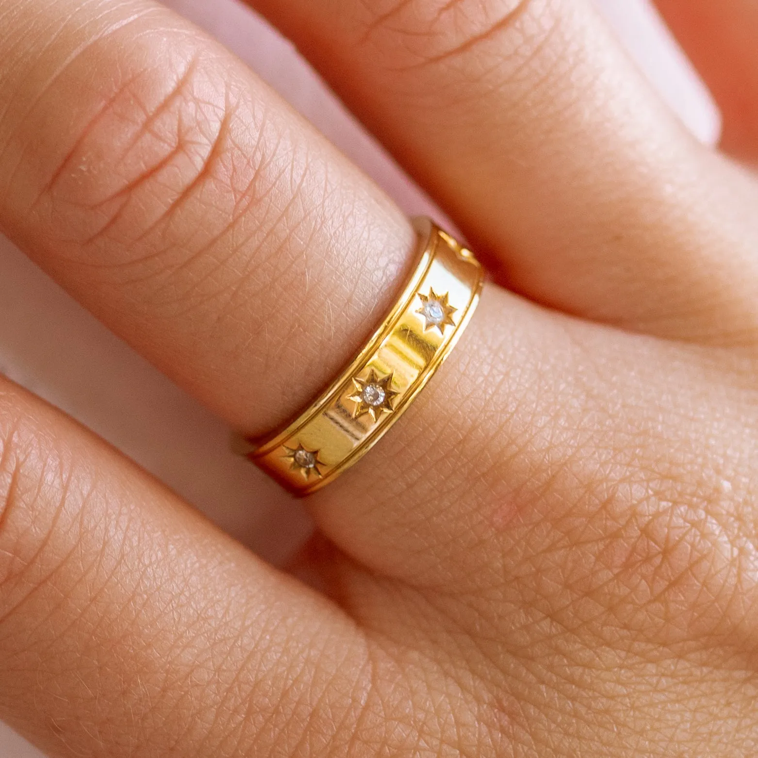 Star Crossed Ring Gold