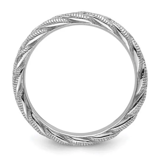 Sterling Silver Stackable Expressions Braided Twist Ring