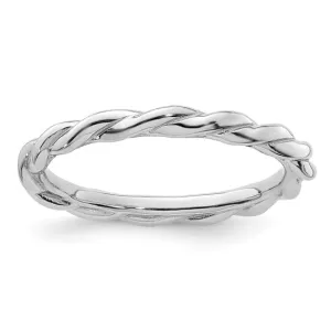 Sterling Silver Stackable Expressions Twist Ring