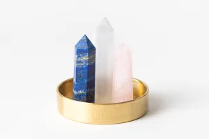 Taurus Crystal Trio - Rose Quartz, Selenite   Lapis Lazuli