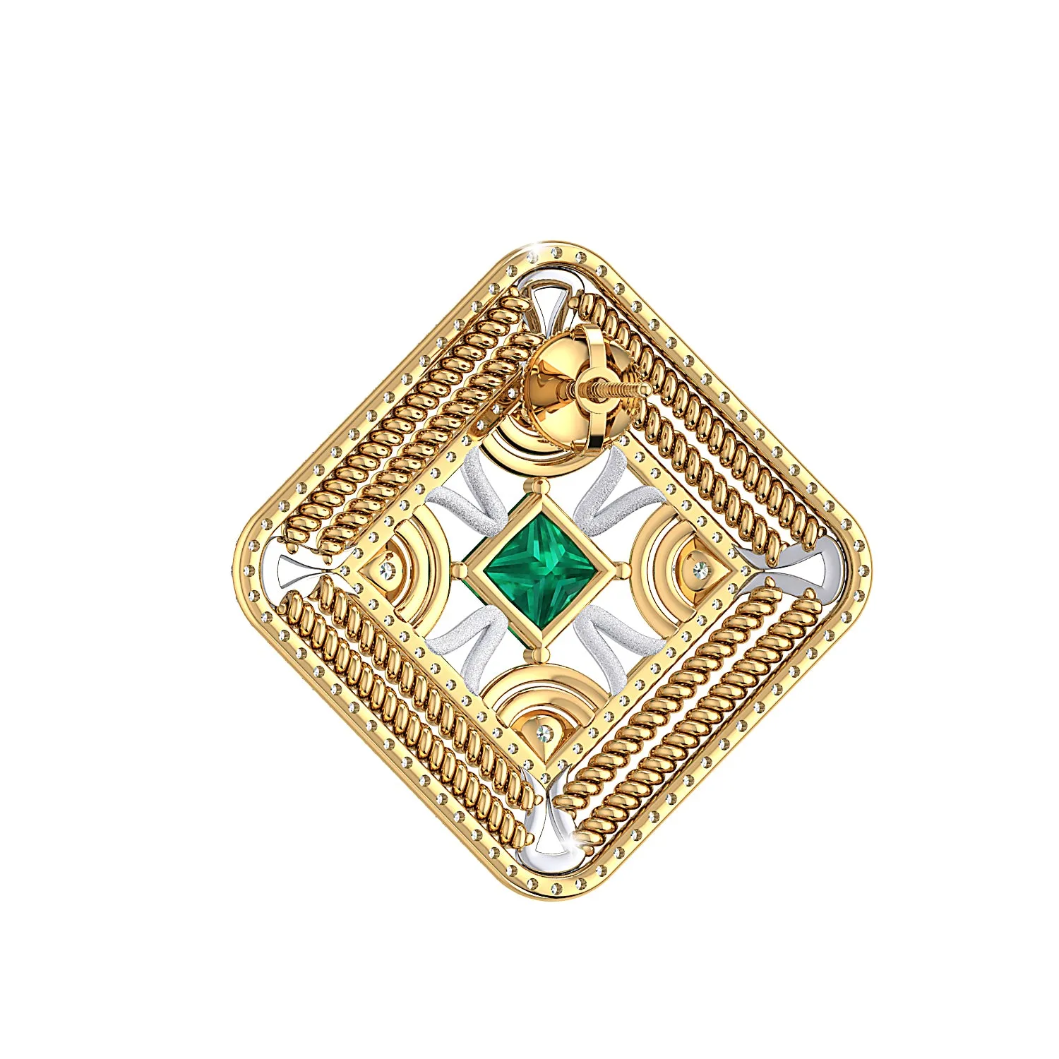 THE KAALEEN EMERALD STUDS