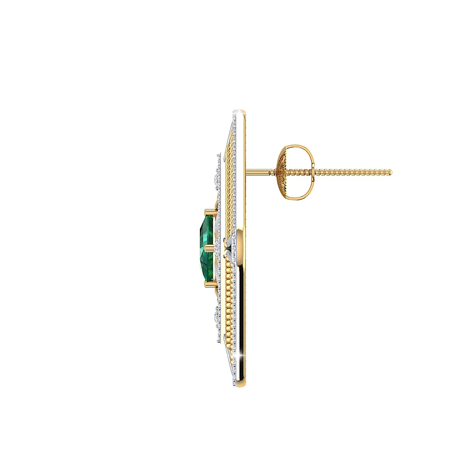 THE KAALEEN EMERALD STUDS