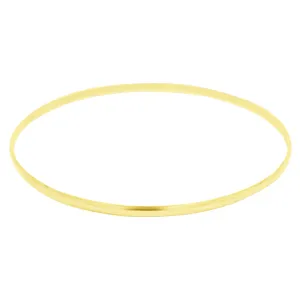 Thin Skinny Bangle Solid 10K Gold Women's Bracelet