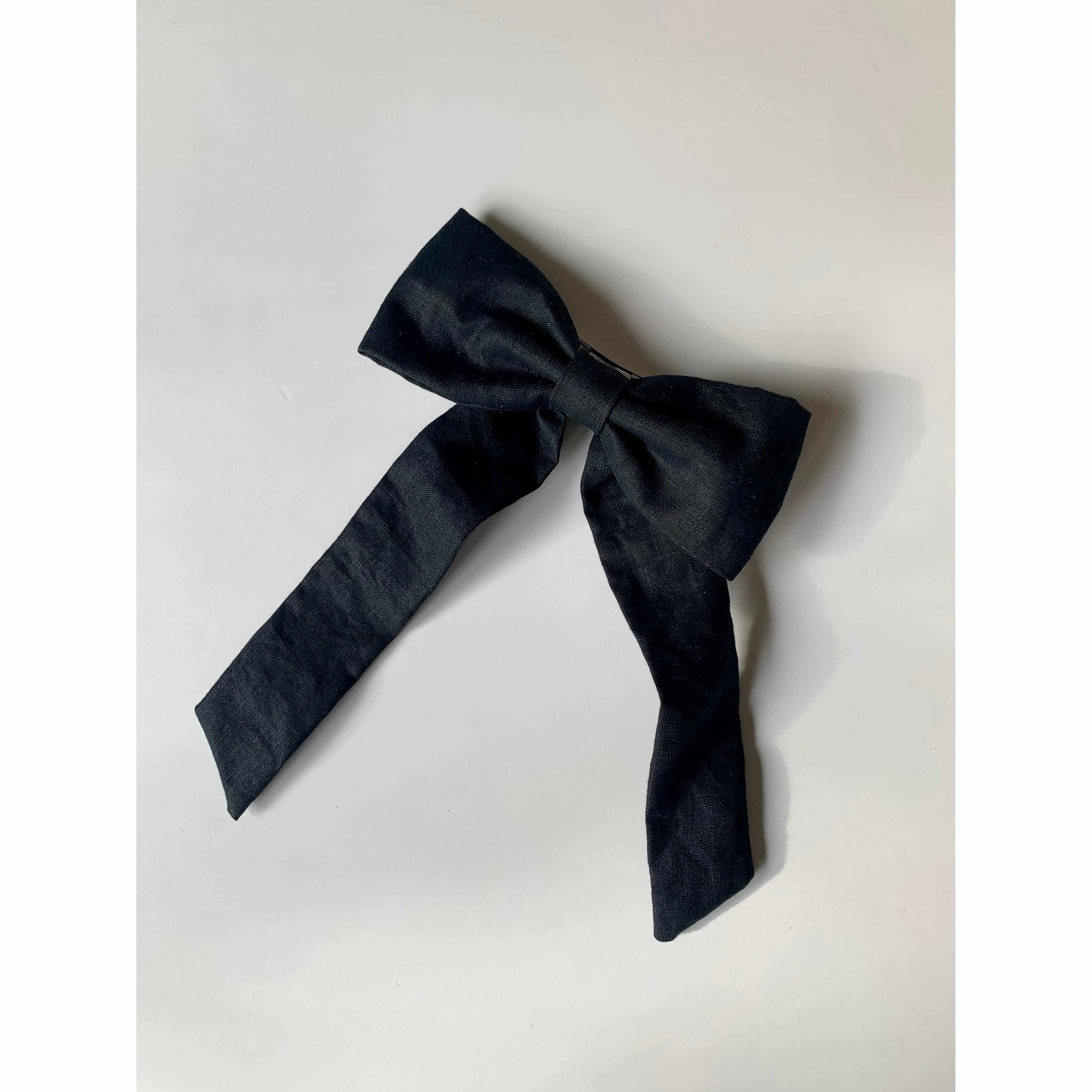 Thread Maker x Scout & Co - Linen hair bow - adult - Black