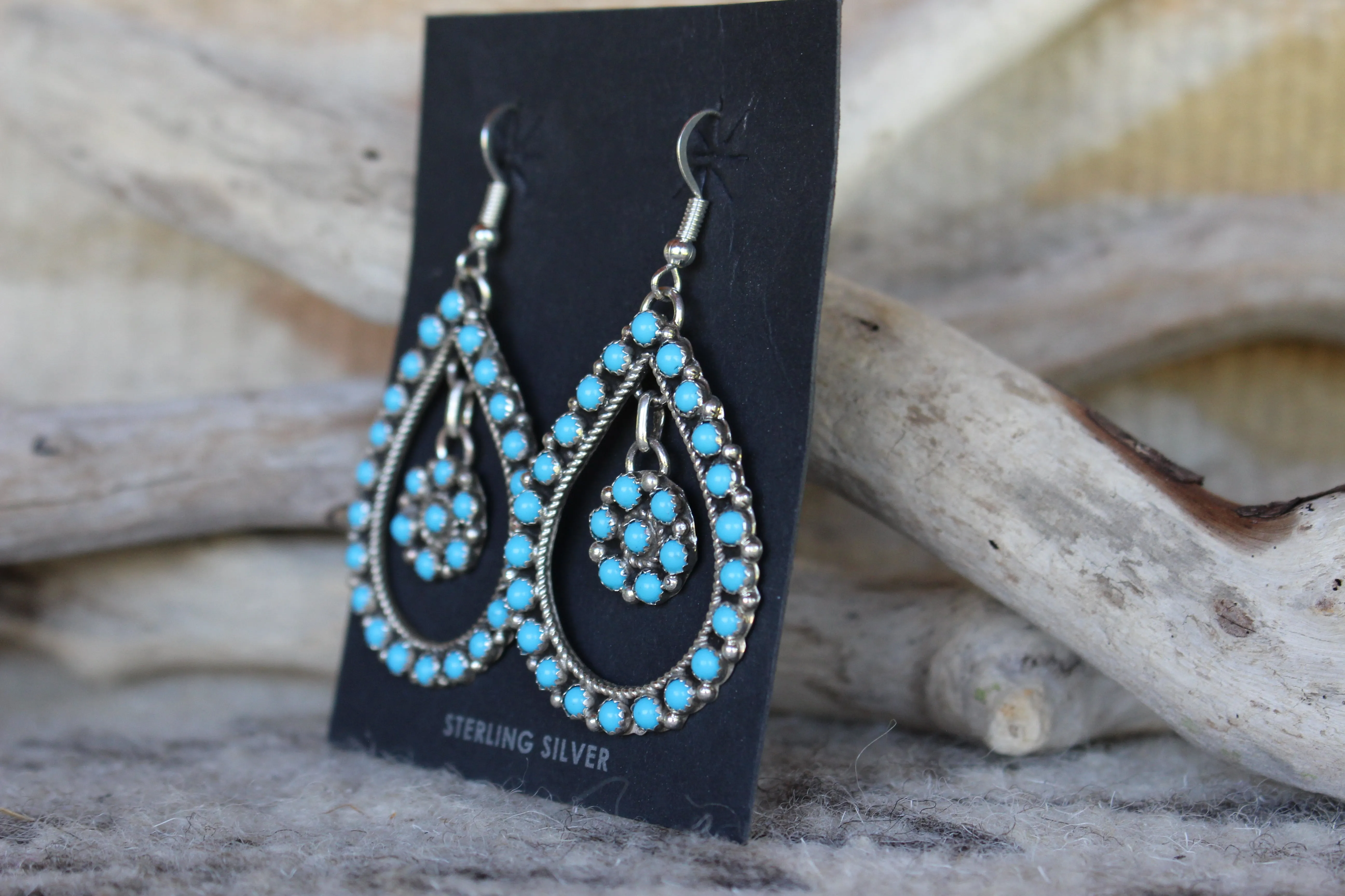 Turquoise Dottie Bloom Earrings