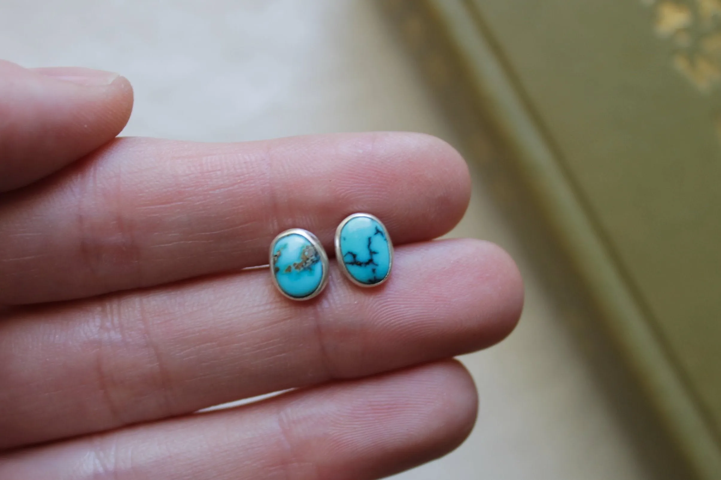 Turquoise Stud Earrings | Lone Mountain