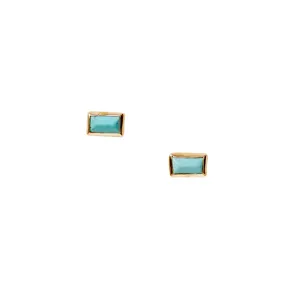 Turquoise Tab Studs