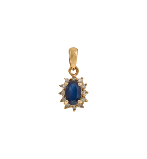 Vintage Sapphire and Diamond Gracefull Charm