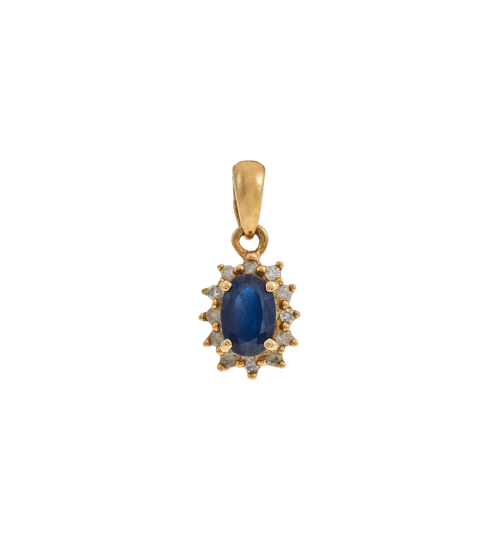 Vintage Sapphire and Diamond Gracefull Charm