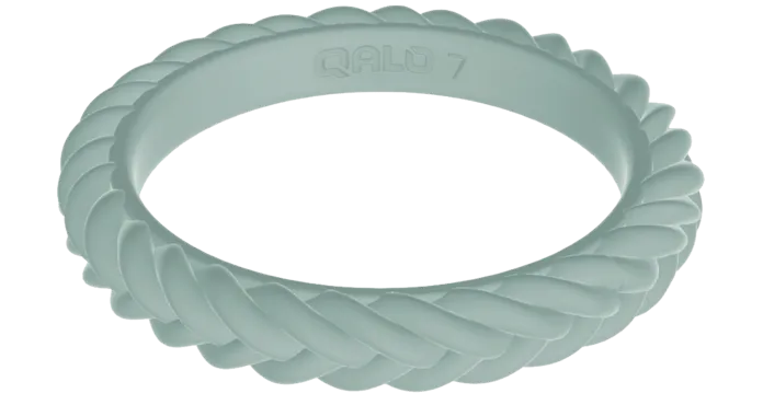 Women's Stackable Braid Silicone Ring