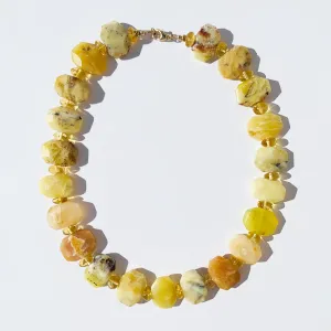 Yellow Opal and Citrine Necklace