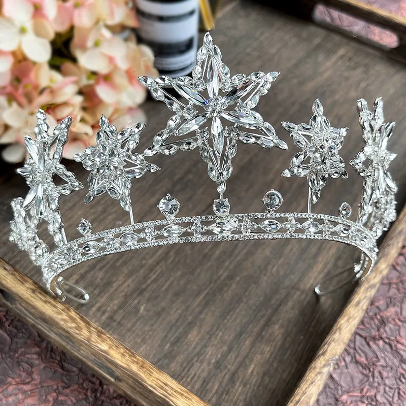 You are the Star - Rhinestone Crystal Fashion Bridal Tiara-Crown for Wedding or Mis Quince