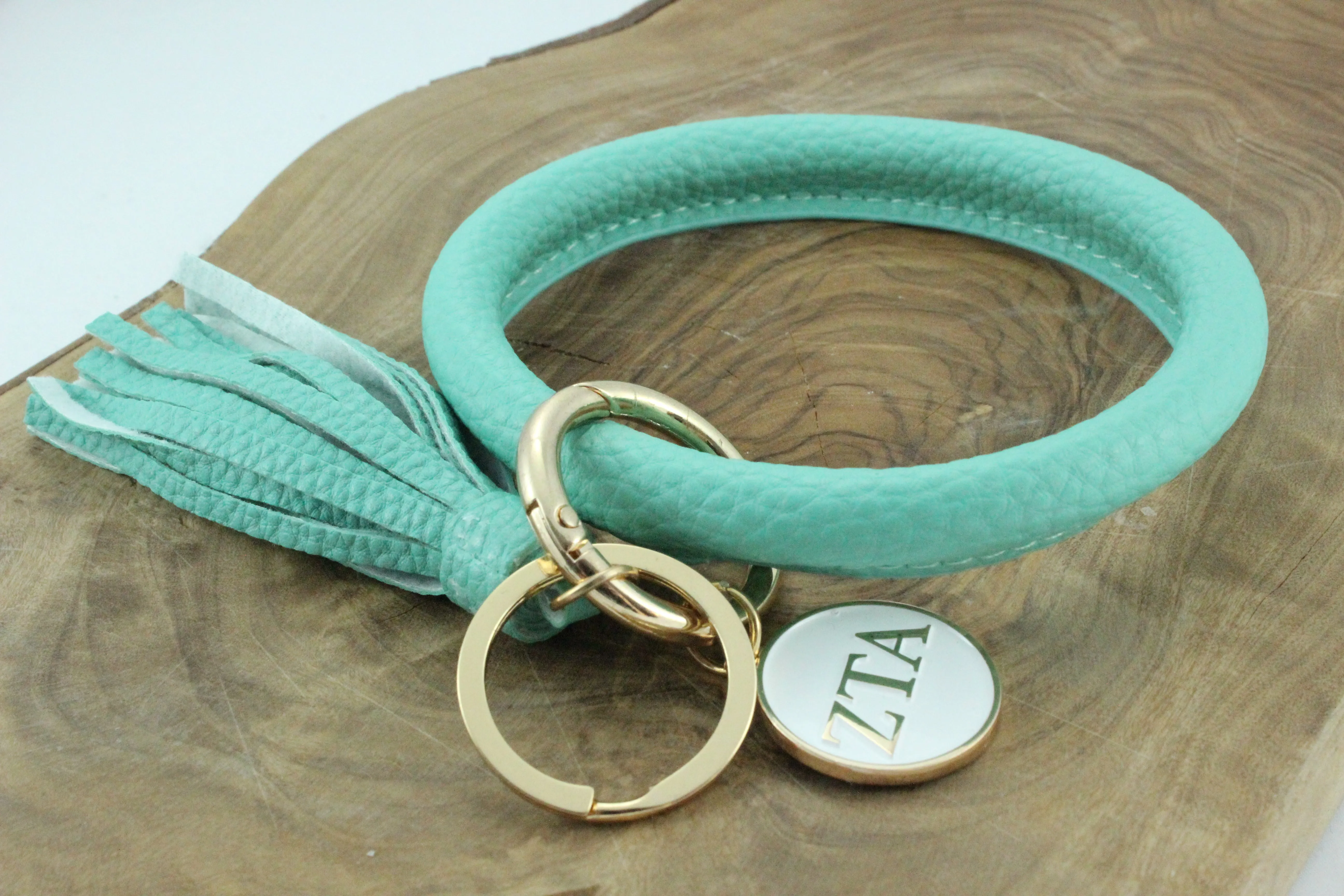 Zeta Tau Alpha Bangle Sorority Keychain